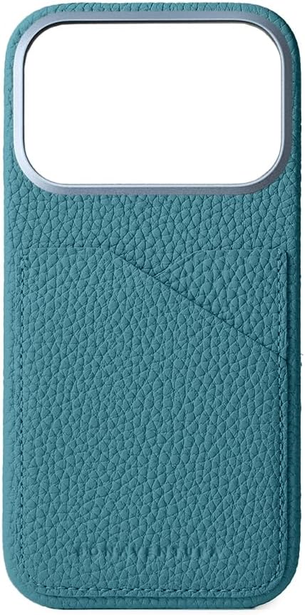 BONAVENTURA (for iPhone 17 Pro Shrink Leather Back Cover Case [Greige], Premium European Leather, Genuine Leather, Gift, BPCT17P-GG