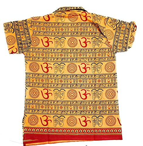 Image of Boys Om Printed T-Shirts /Kurta 100% Cotton Made in India