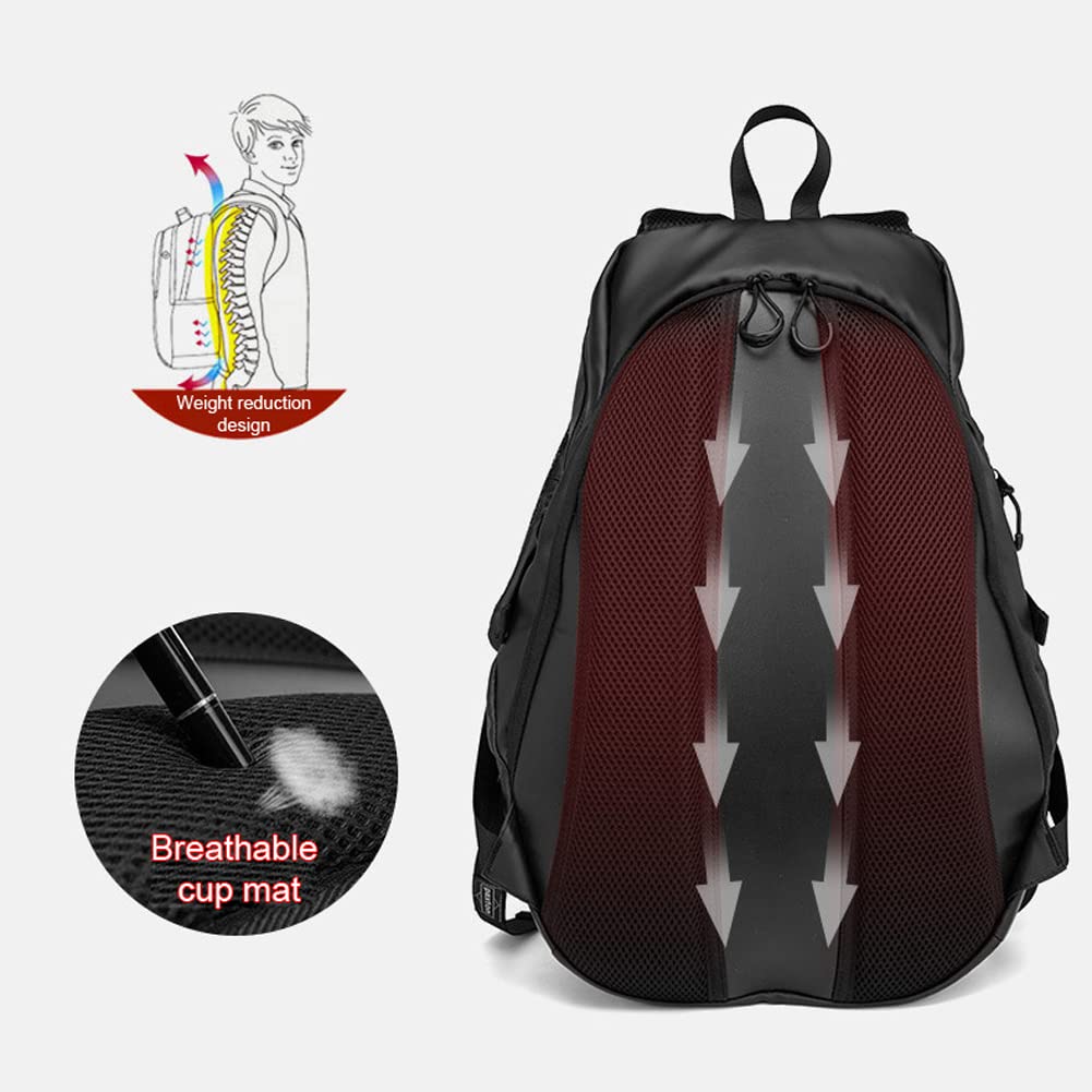 Shkalacar Sac à Dos Moto Multifonctionnel, Grande Capacité Sac de Casque de Moto Moto équitation pour Hommes Femmes Sac à Dos de Casque étanche