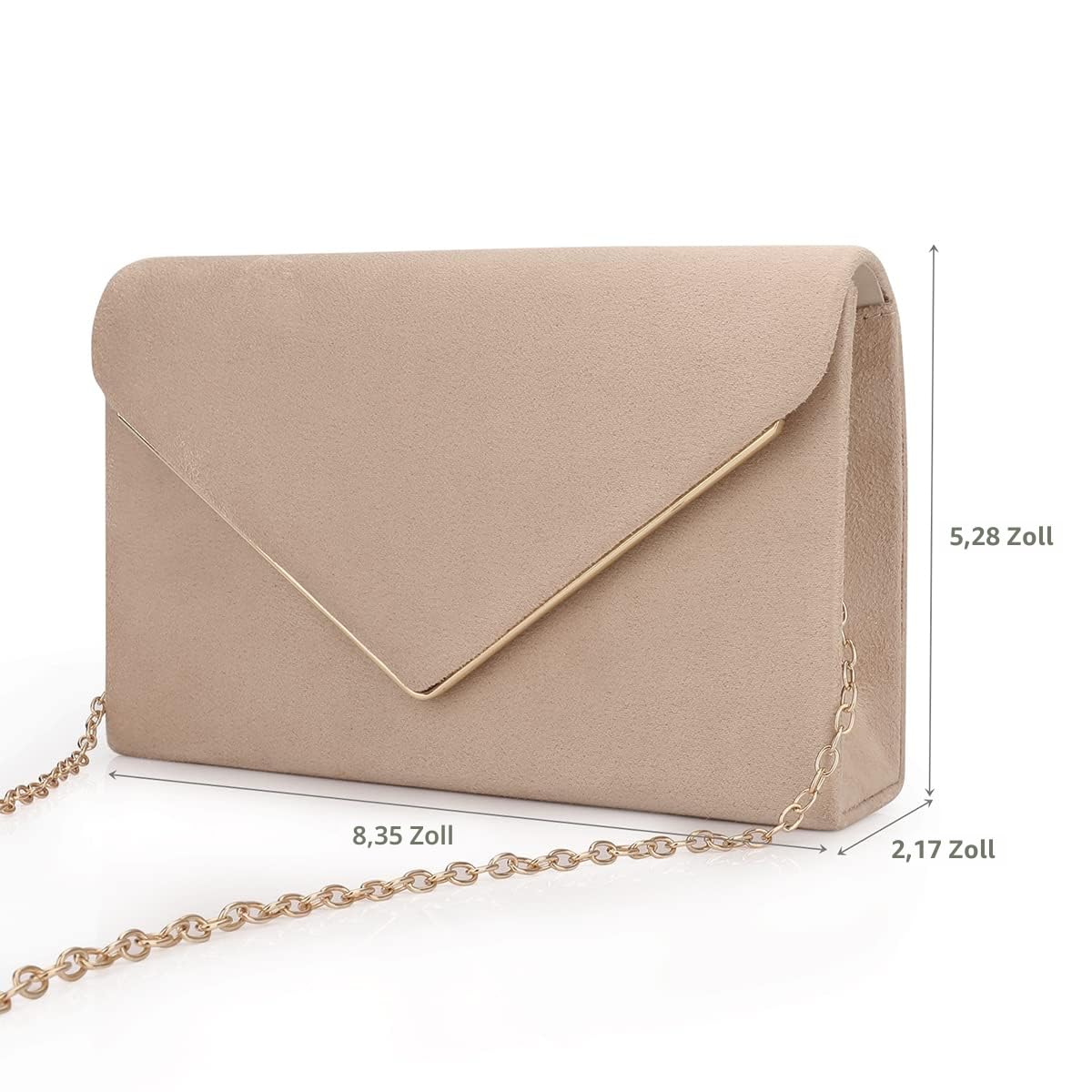 BBjinronjy Clutch Für Hochzeit Kettentasche, Clutch Damen,Clutch handtaschen damen klein,elegant Samt Clutch Umschlag Crossbody Klassisch Clutch Tasche Abendtasche Hochzeit