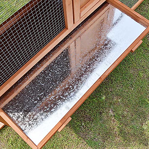 WUJI Hölzerner Hühnerstall Geflügel-Blockhaus, 2-stöckiger Erhöhter Hühnerstall für Haustiere, Hase Umzäunter Garten… – Bild 8