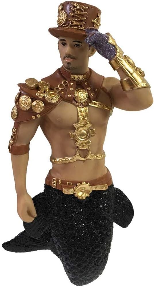 December Diamonds Merman Ornament Steampunk 55-55106 6.5 Inches