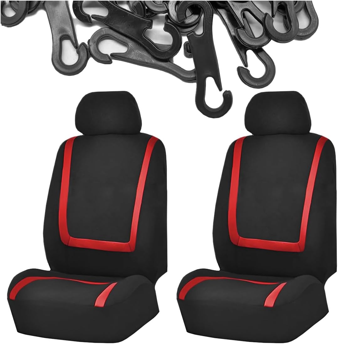 Revamp Your Ride: YoRise Red Seat Covers for Ultimate Comfort & Protection!