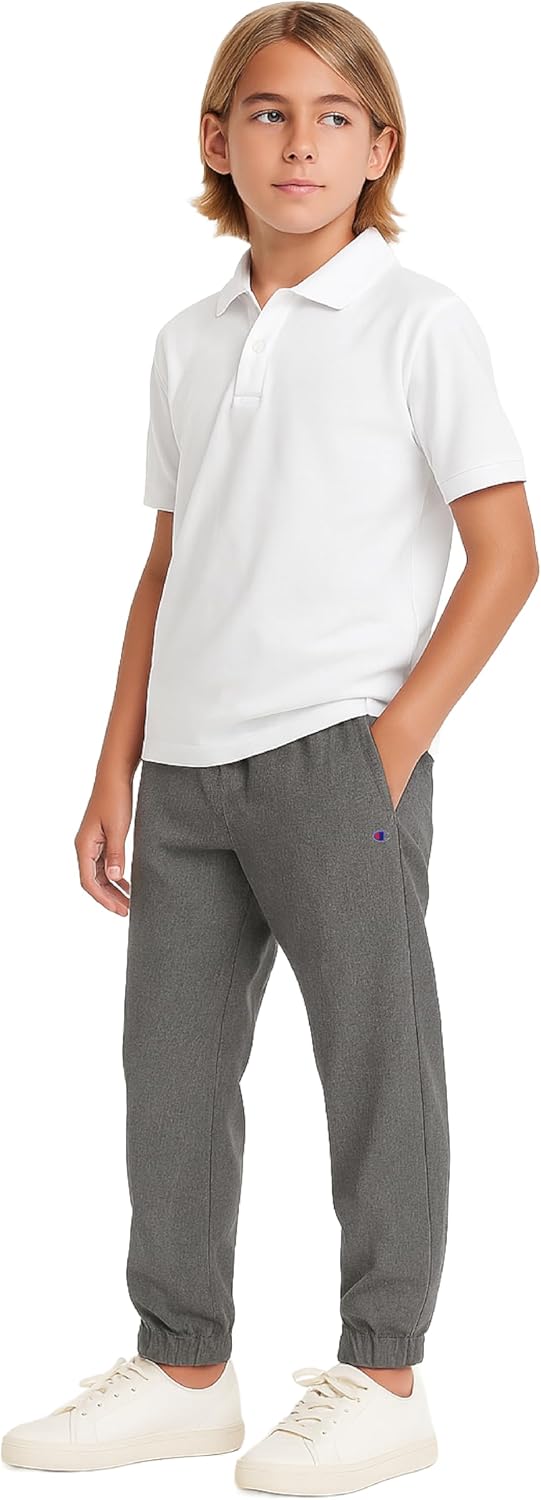 Champion Boys Twill Jogger Pants Stretch Cotton Athletic Pant with Pockets - Image 6