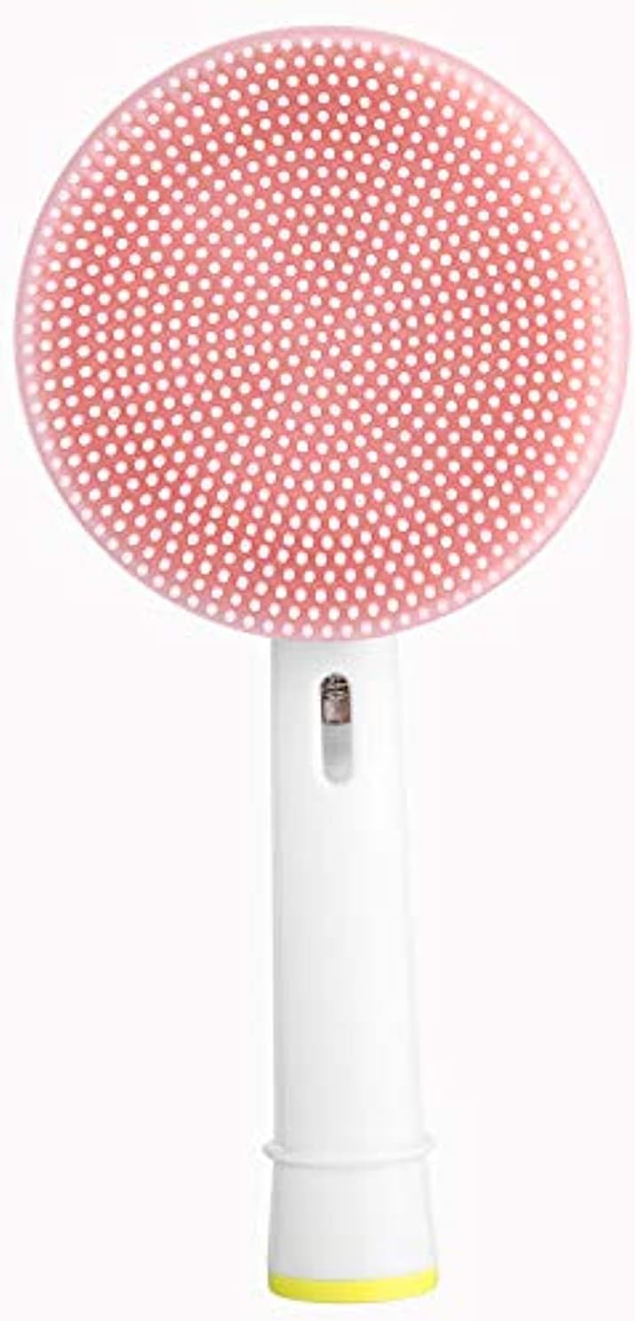 Replacement Brush Heads Compatible with Oral b, Facial Cleansing Brush fit for Electric Toothbrush, Face Brush fit for Precision Clean/7000/Pro 1000/9600/ 500/3000/8000 Toothbrush (Pink)