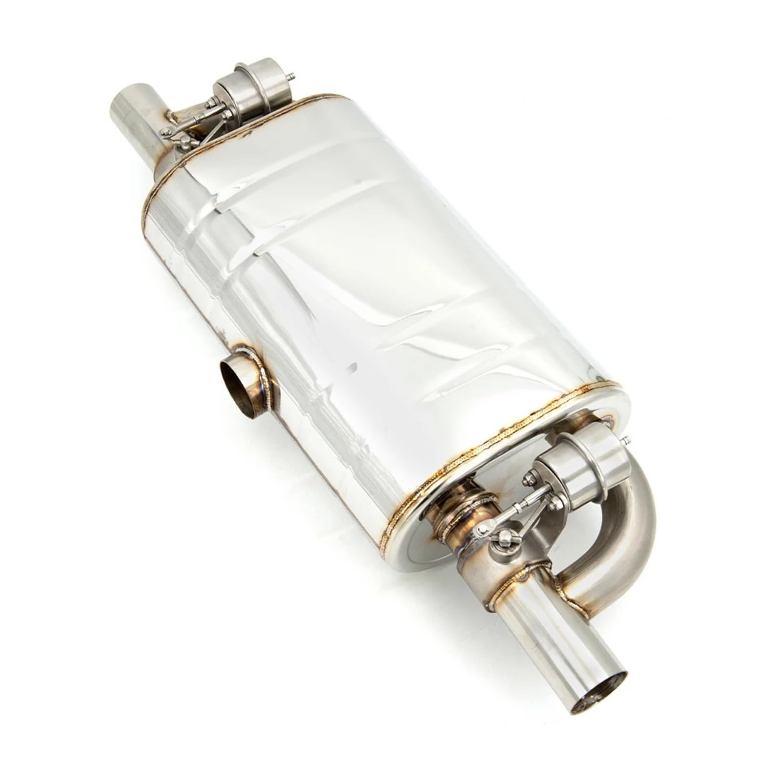 Ricircolo Gas Scarico Tubo Scarico Per Pompa A Vuoto Silenziatori Con Valvola Variabile Telecomando Forma A T In Acciaio Inossidabile Uno In Due Fuori Valvola EGR(63MM Muffler only)