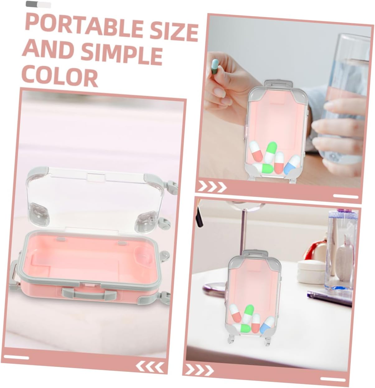 10pcs Travel Makeup Case Portable Cosmetics Organizer Small Makeup Box Brush Holder
