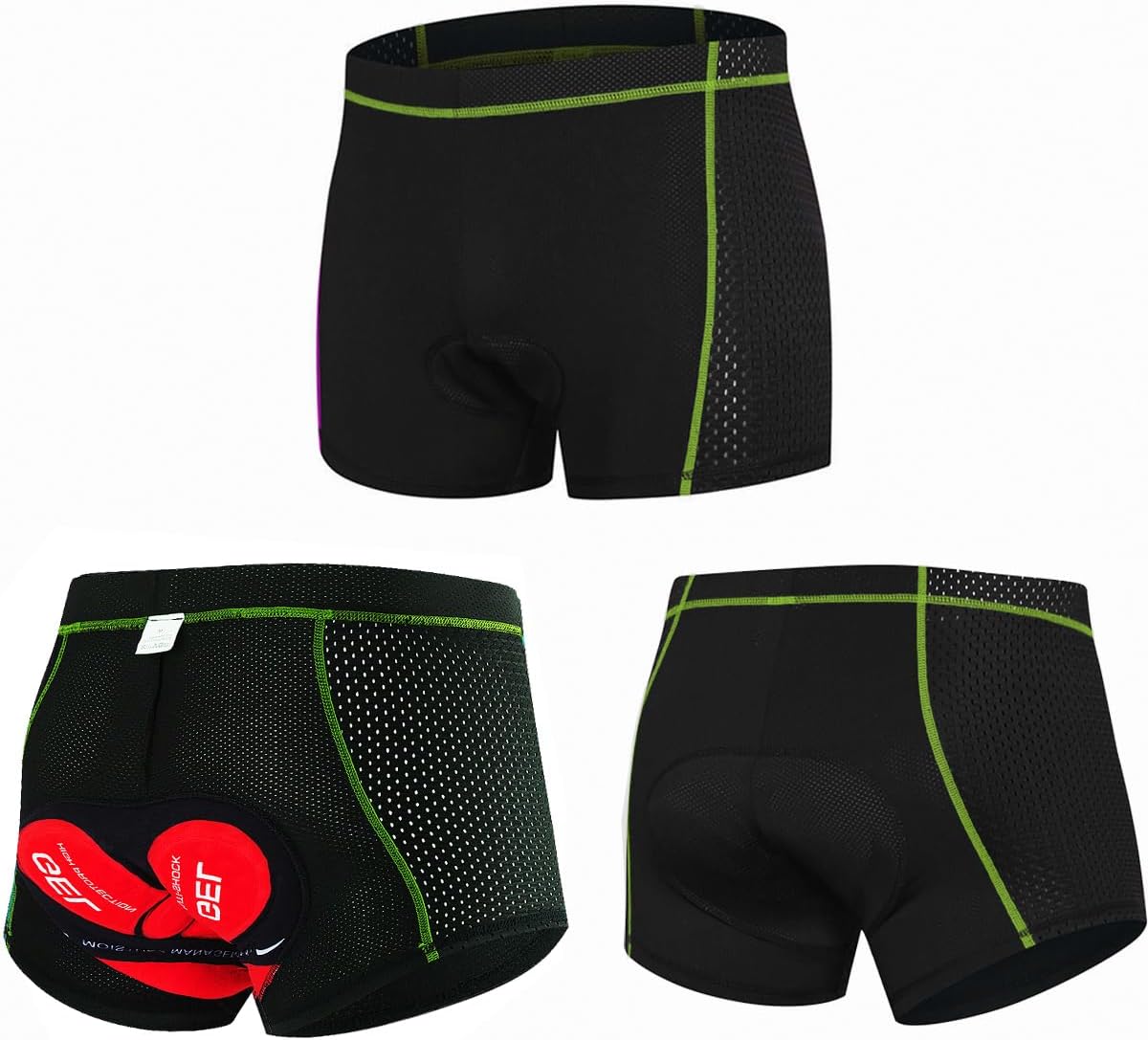 NuCamper Men's Cycling Underwear Biking Shorts 5D Gel Padded MTB Liner Breathable Quick-dry Mountain Bike Riding Undershorts - Image 2