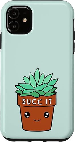 Vista 8 de iPhone 16 Succ It - Cute Succulent Plant Lovers Gardening Theme Case