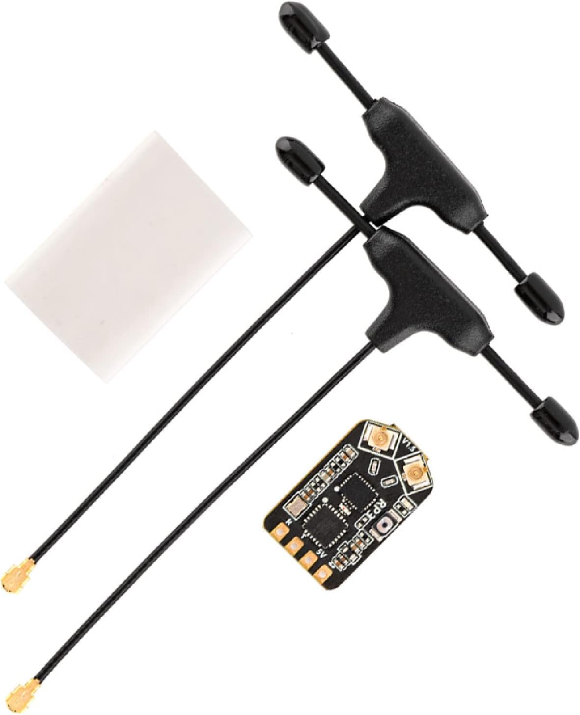 RadioMaster RP3 ELRS FPV Receiver - 2.4GHz ExpressLRS Nano Receiver Drone RX Module with 65mm UFL T Antenna for FPV Drone Tiny Whoop Fixed Wing RC Airplane by Speedybee