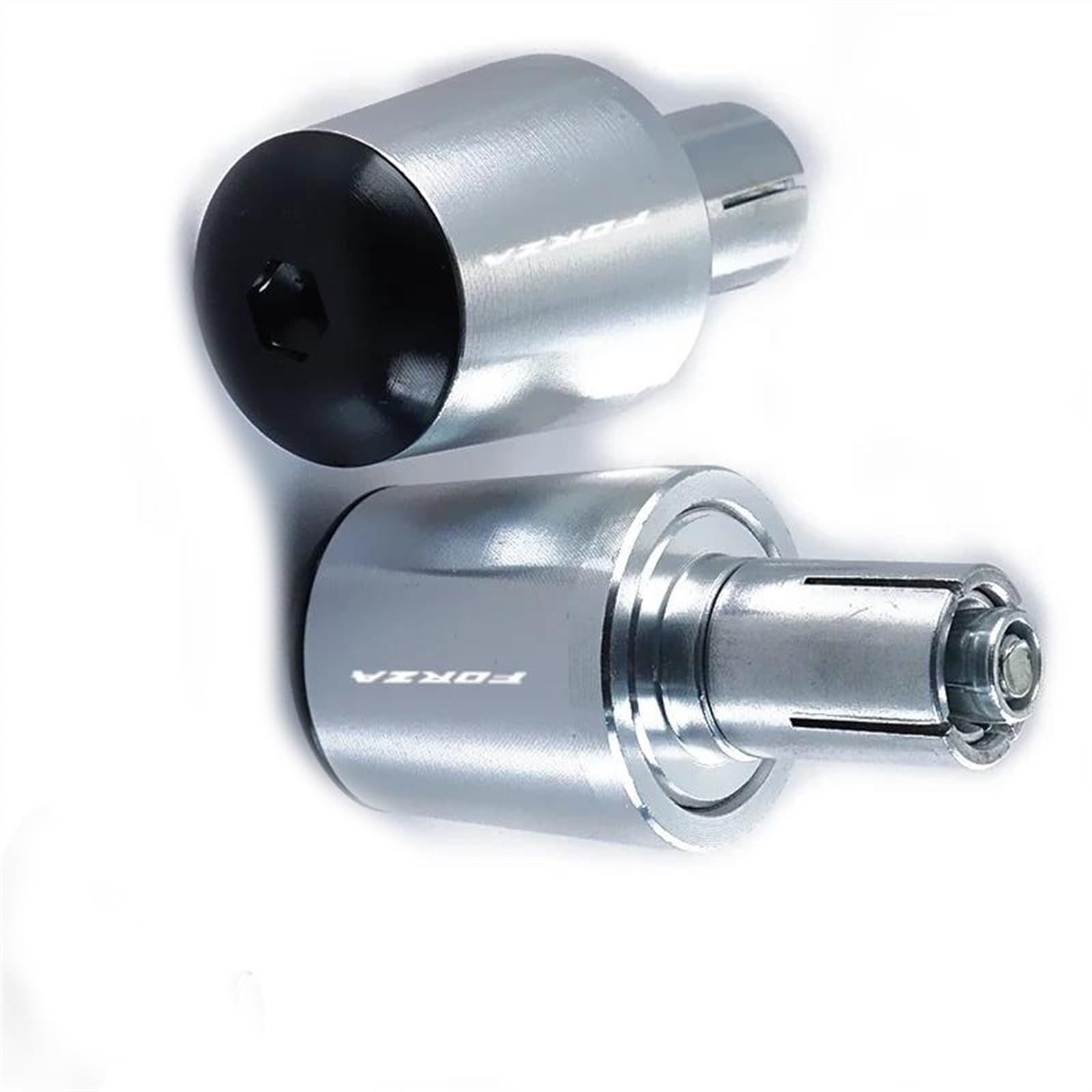 Poignées de guidon Forza 125 300 350, embouts de poignée anti-vibration en CNC argent