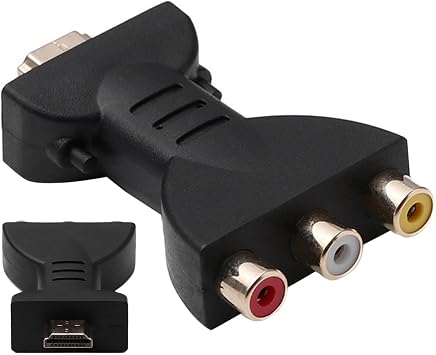 HDMI to Adapter Portable HDMI to AV Red White Yellow HDMI to AV Converter HD HDMI to AV Converter Video Audio Converter Adapter