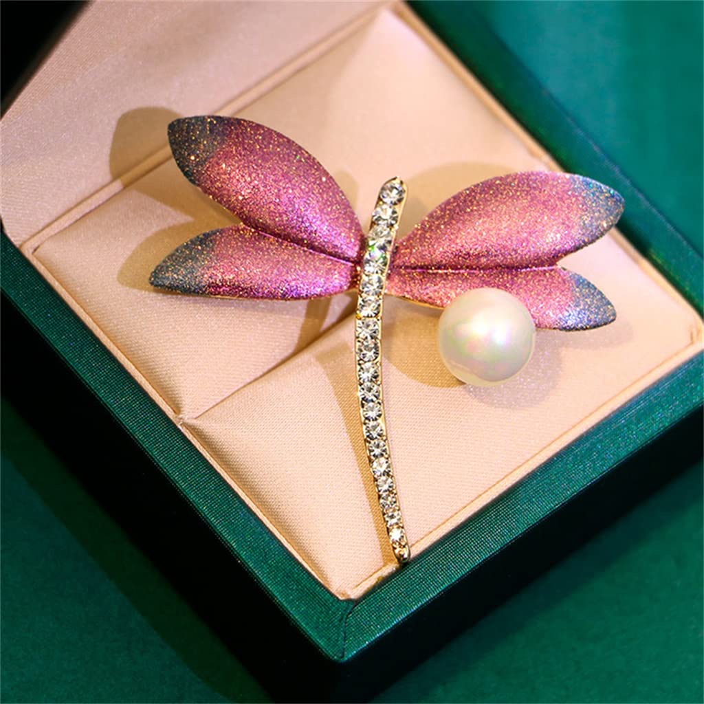 Libelle Perlen Brosche weibliche Corsage Pin Pullover Anzug personalisierte Schal Schnalle Zubehör