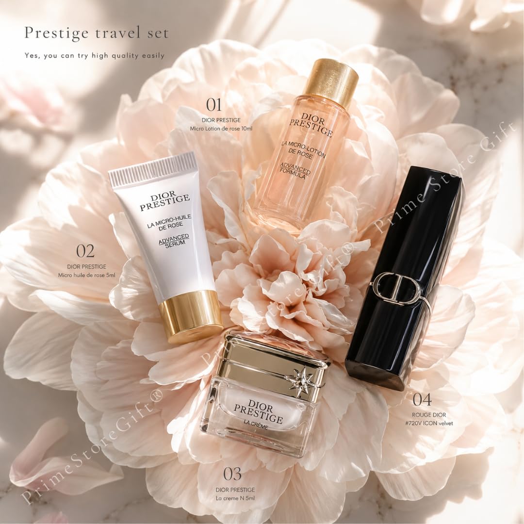 Amazon.co.jp: 【Set Item・Wrapped】DIOR Dior Prestige Travel Set