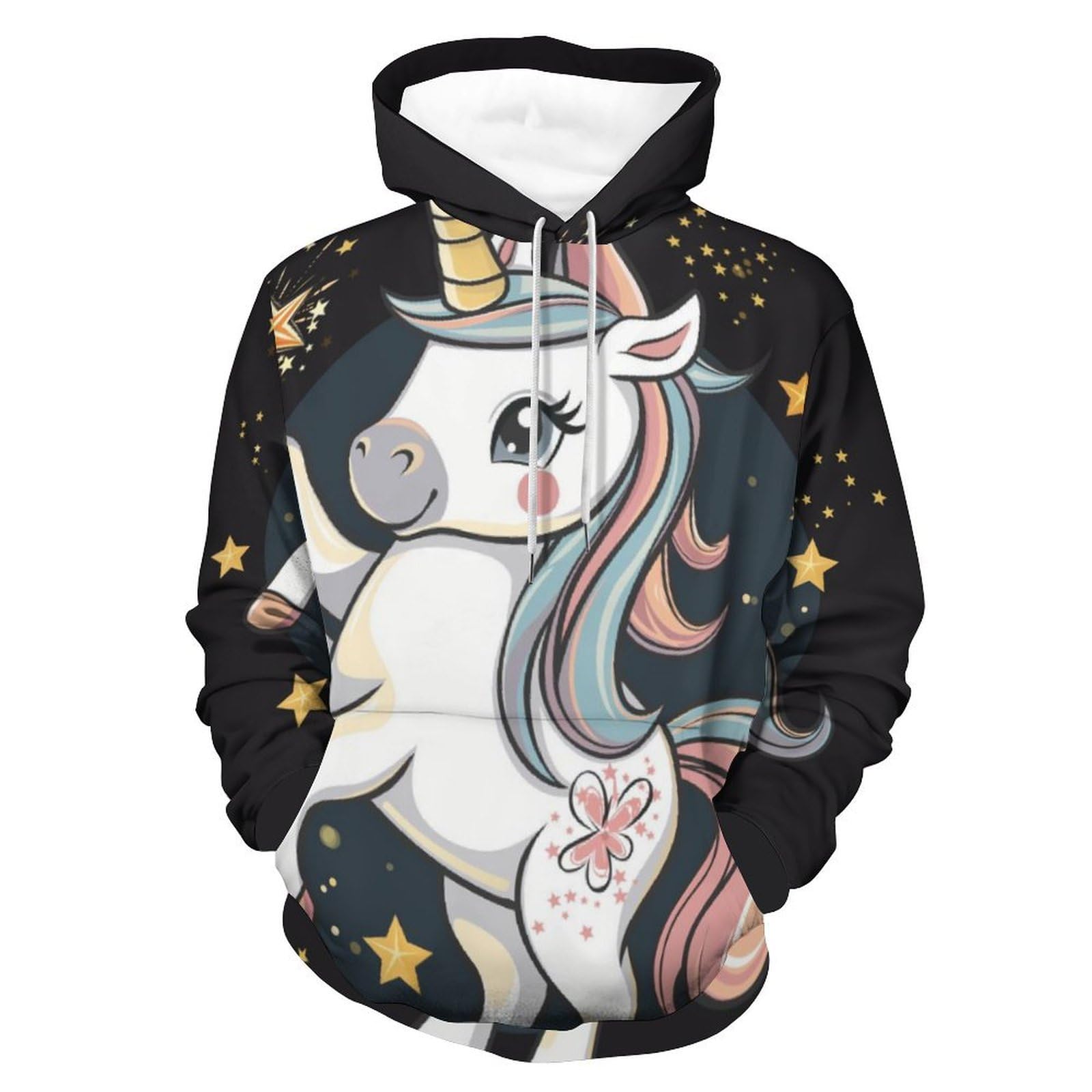Sweatshirt licorne pullover à capuche taille S idée cadeau originale - 8