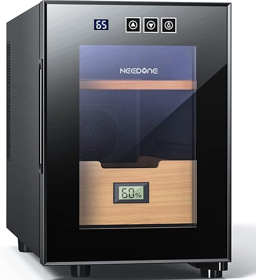 NEEDONE Humidor 16L, Electric Cooler Humidors for 100 Counts, Electronic