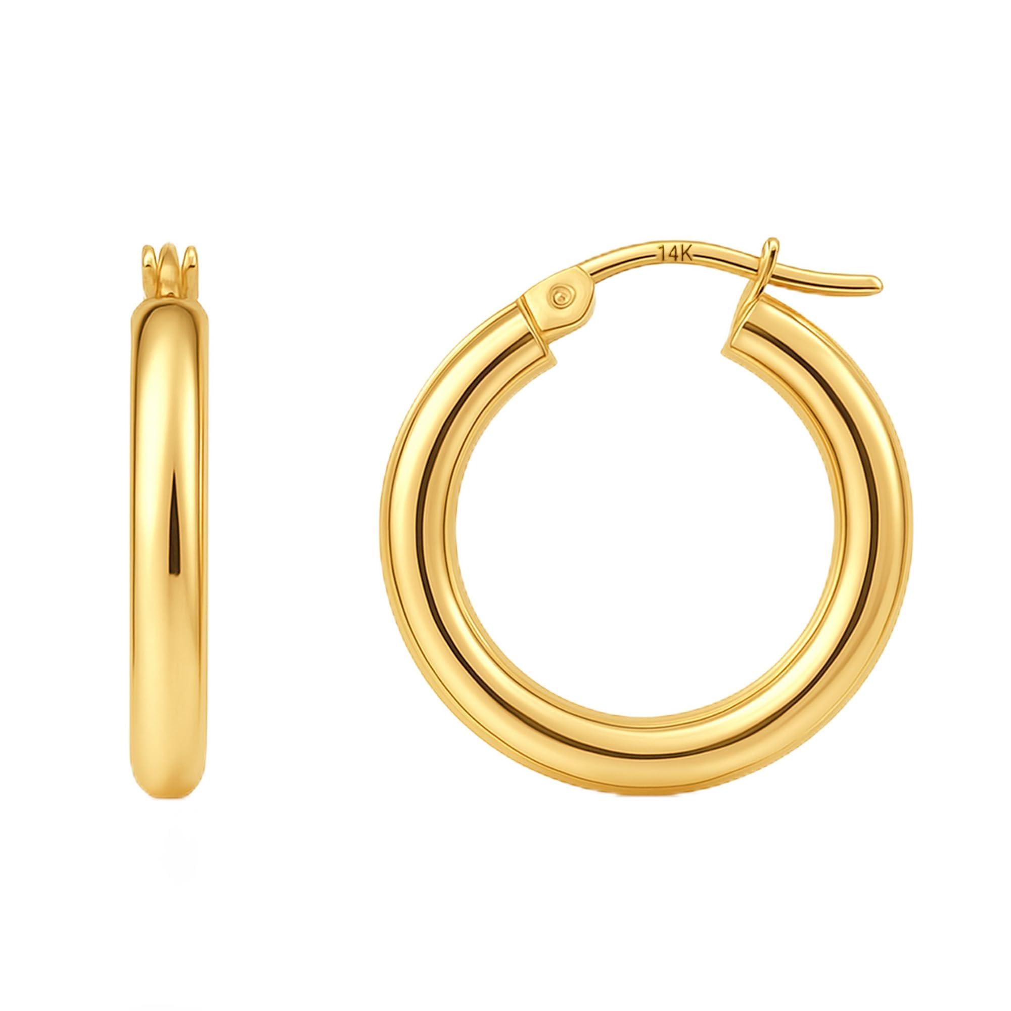 MAX + STONE Gold Hoop Earrings