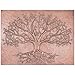 Handmade Copper Kitchen Backsplash Tiles, Tree of Life with Roots Stove Splashback, Custom Copper Backsplash Panel, Handmade Copper Backsplash Tile, Indoor Outdoor Wall Decor (Copper)