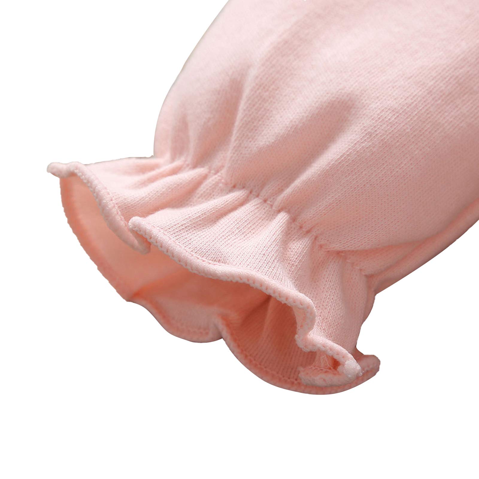 amropi Bébé Filles Grenouillères Col en Dentelle Barboteuse Manches Longues Combinaison + Chapeau pour 0-12 Mois