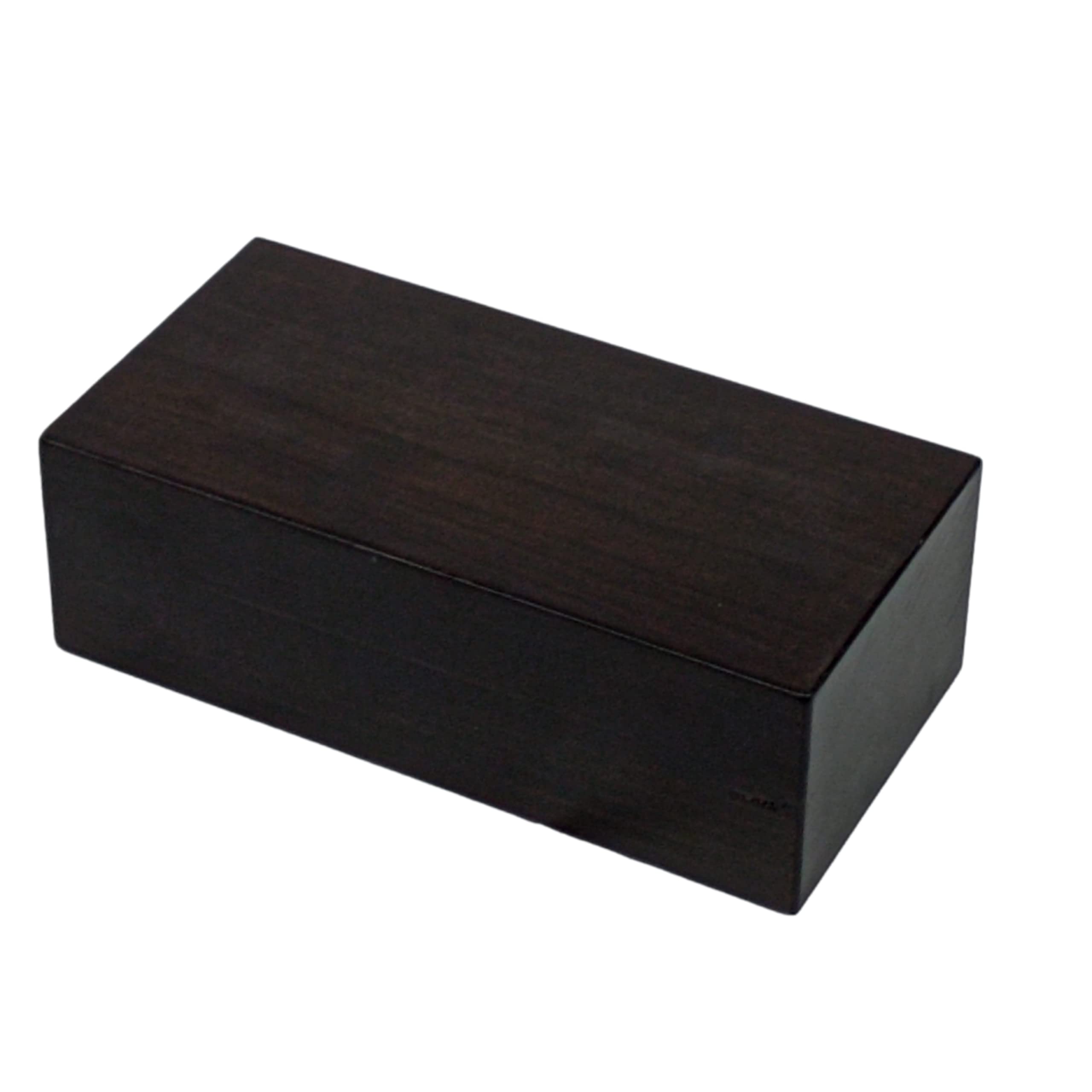 Tall wooden stands. Thickness: 6.5 cm. Solid wood. Straight edges. Matte dark walnut finish. Various sizes... (20 x 10 x 6.5)