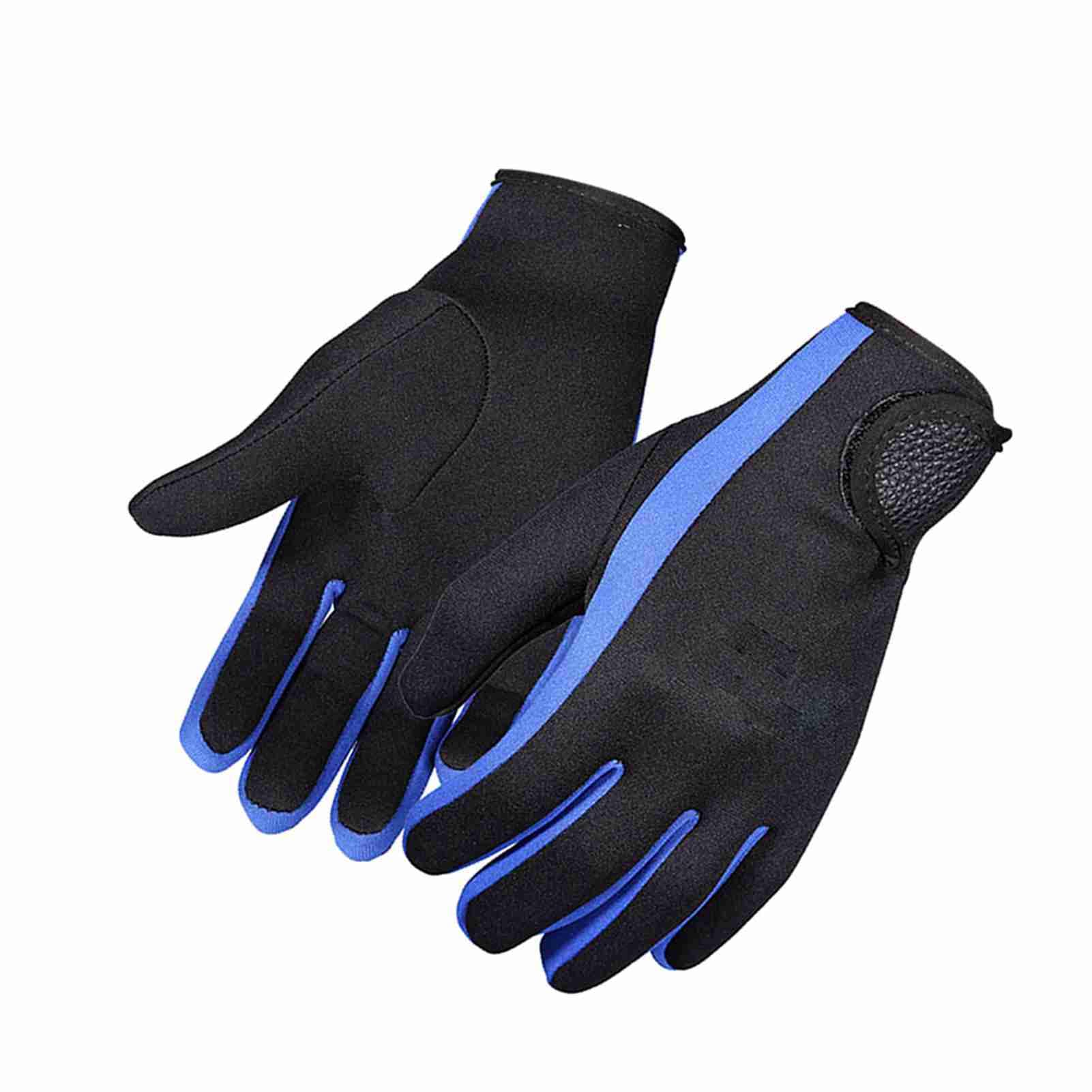 Diving Gloves, Kayak Gloves Neoprene + Double Sided Nylon Kayaking Surfing Water Sport Gloves Snorkeling Gloves Gloves for Diving, Winter Swimming, Rafting (M)