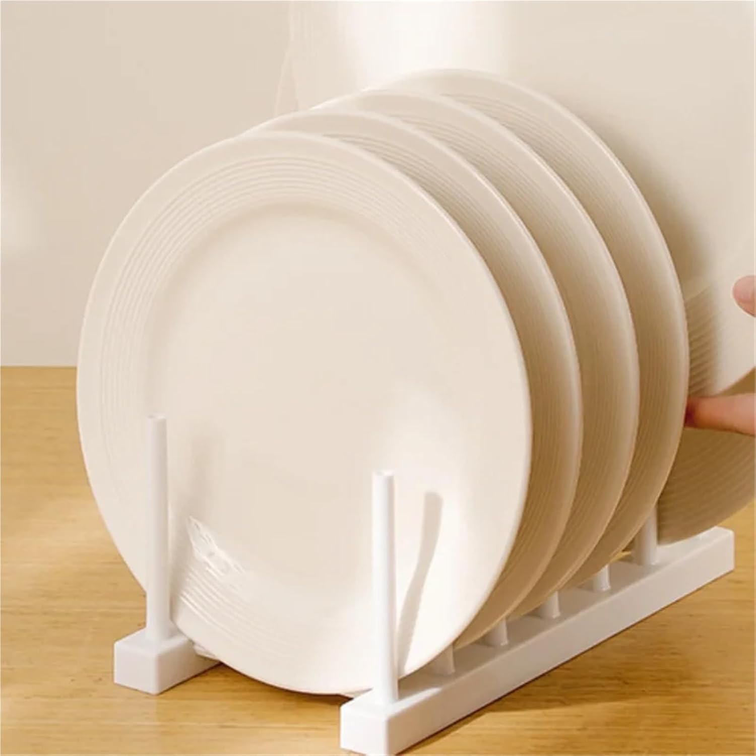 Kitchen Sink Drain Rack Storage Organizer Dish Drying Rack Holder Drainer Cocina Plastic Plate Cups Stand Display Holder(White)