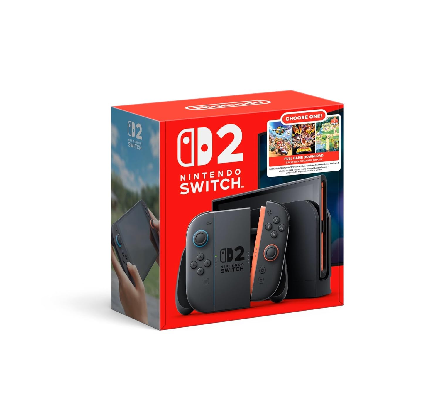 Switch 2 + Mario Kart World Bundle with Bonus HDMI Cable & Screen Cleaning Cloth