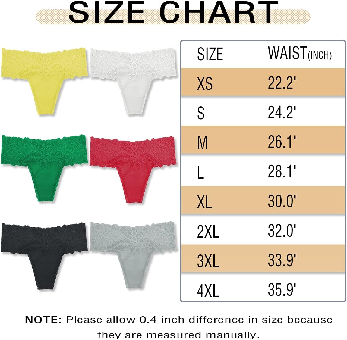 Women's High Waisted Retro Lace Thong Panties Seamless Plus Size Cotton Underwear - Image 5