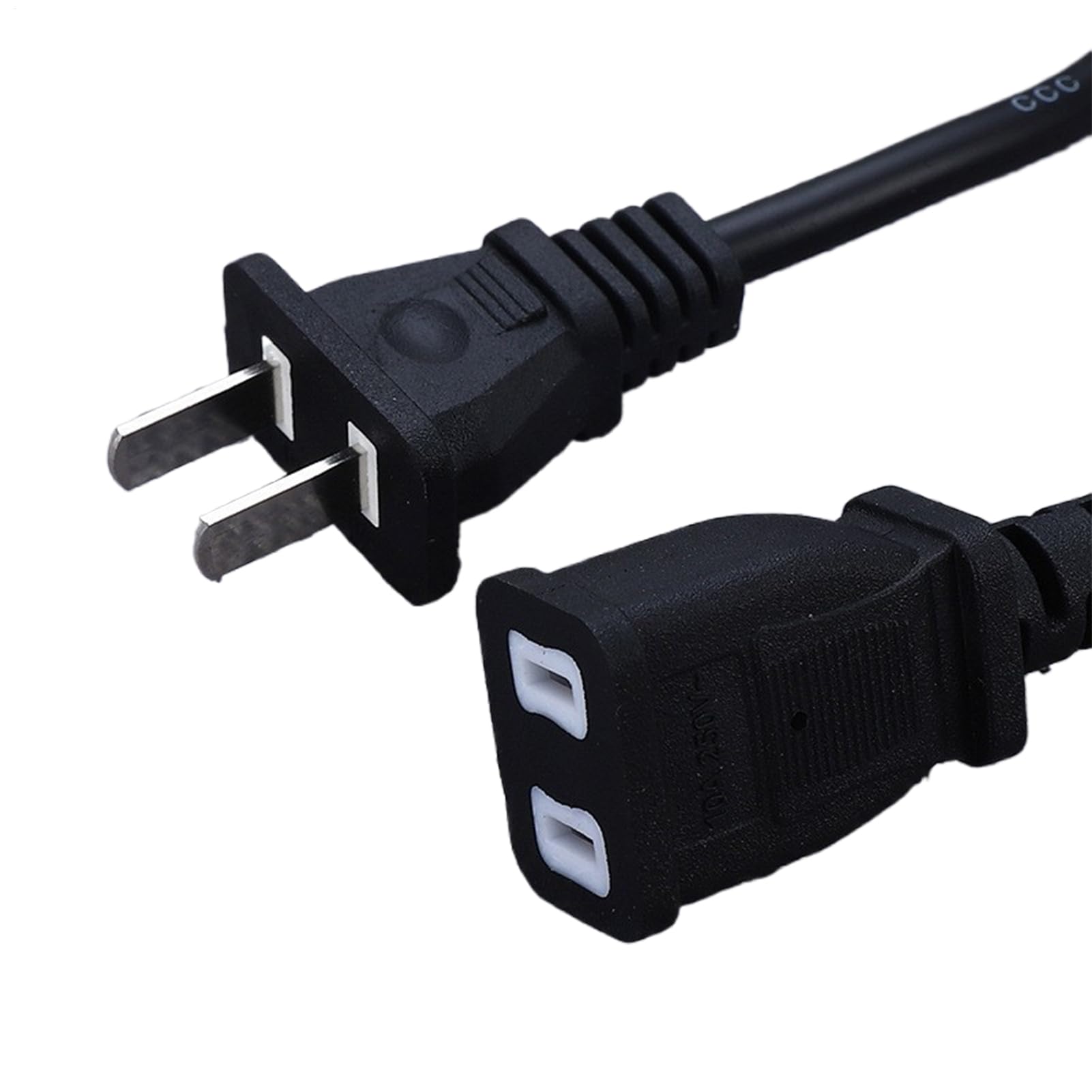 Rallonge Électrique Noire Flexible, Résistante au Froid et Longue