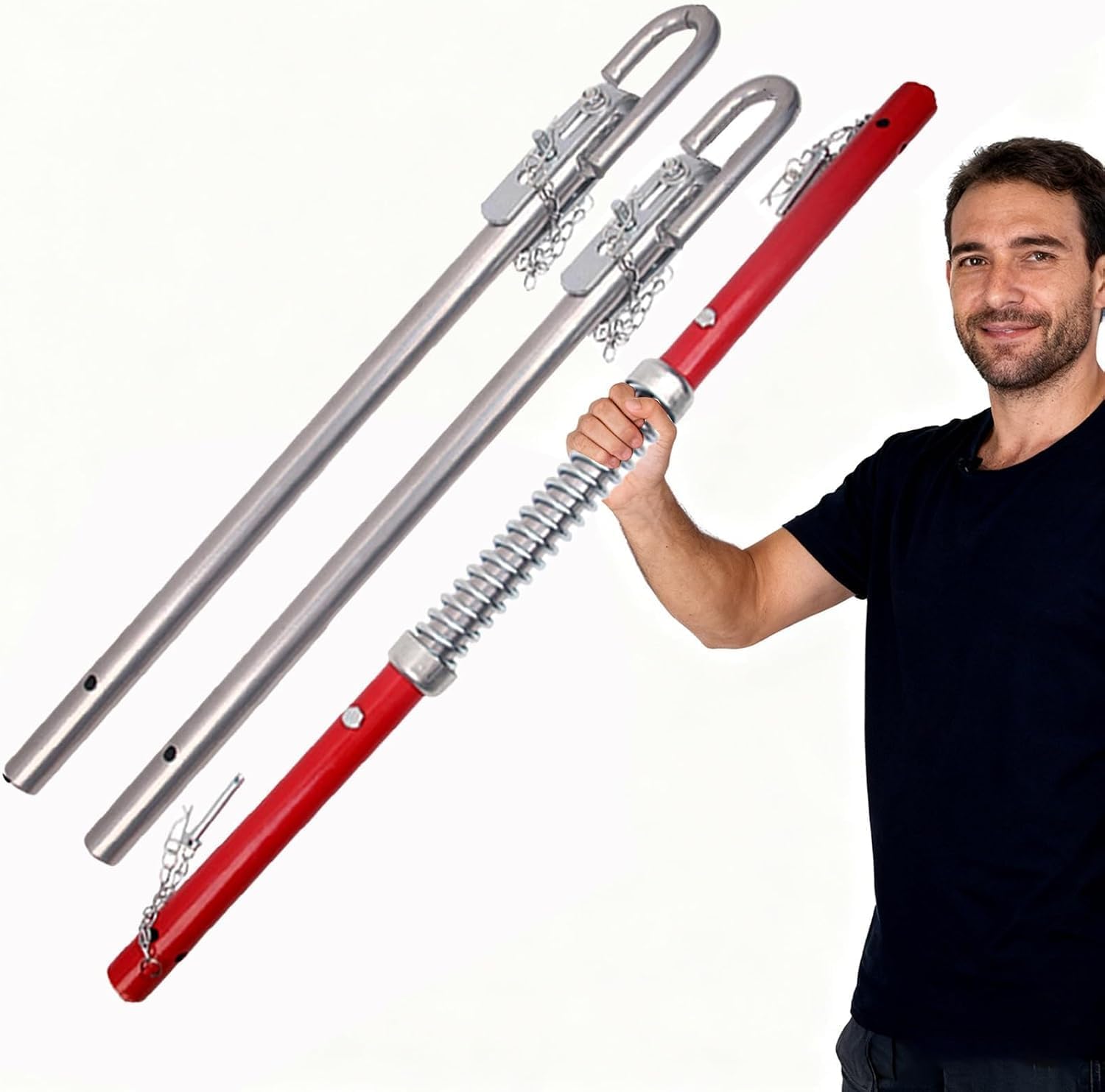 Hitch Towing Pole Rod Stabilizer Traction Bars Car Tow Bar kit
