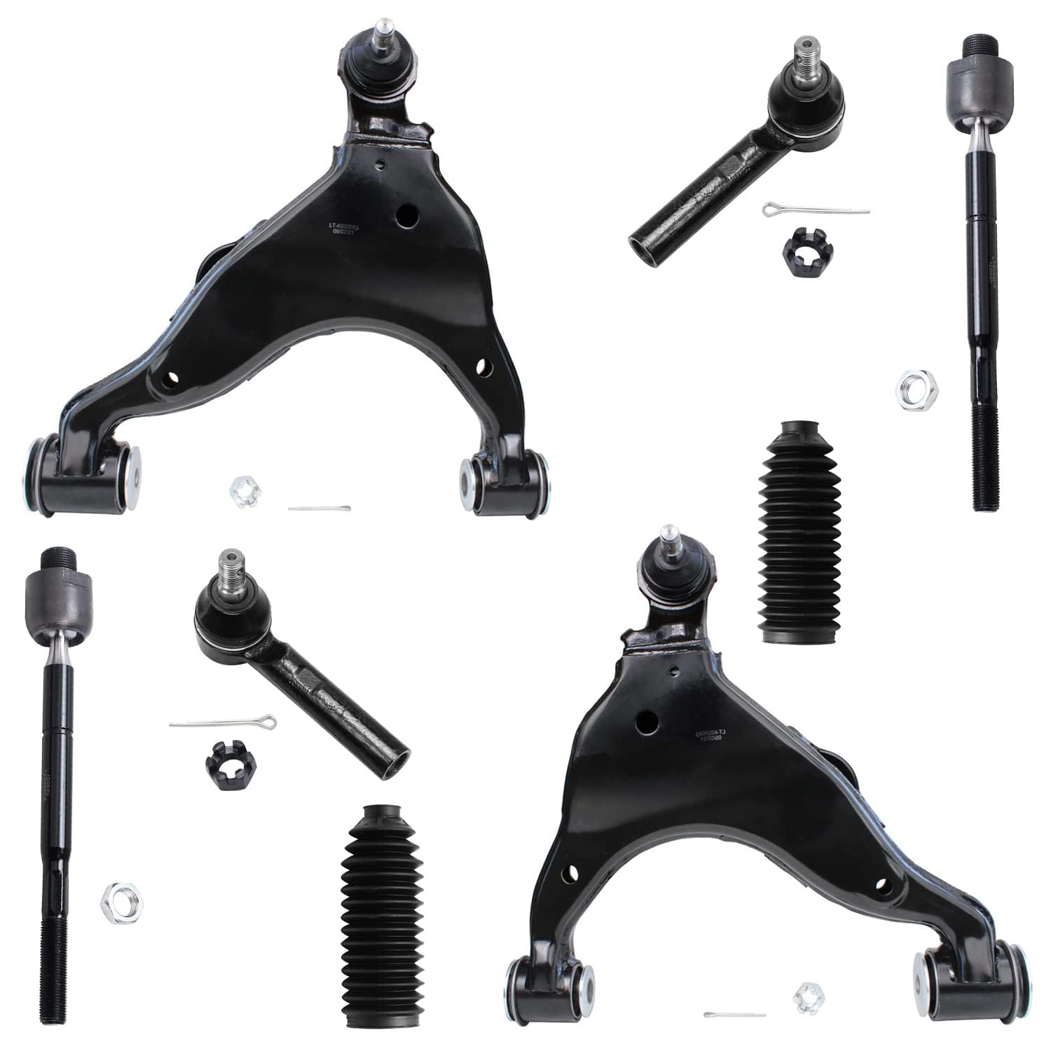 Detroit Axle - 8pc Front End Suspension Kit for 2003-2009 Toyota 4Runner