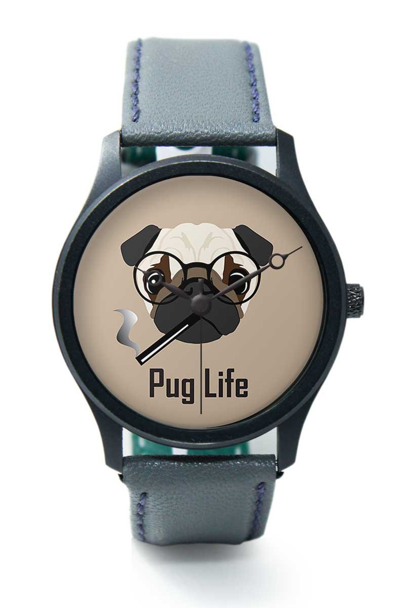 BIGOWL Wrist Watch for Men Pug Life Funny Dog Illustration Branded Fashion Watches for Boys - Best Casual Analog Leather Band Watch (for Dogs Lovers) (B01IB27DVM) Amazon Price History, Amazon Price Tracker