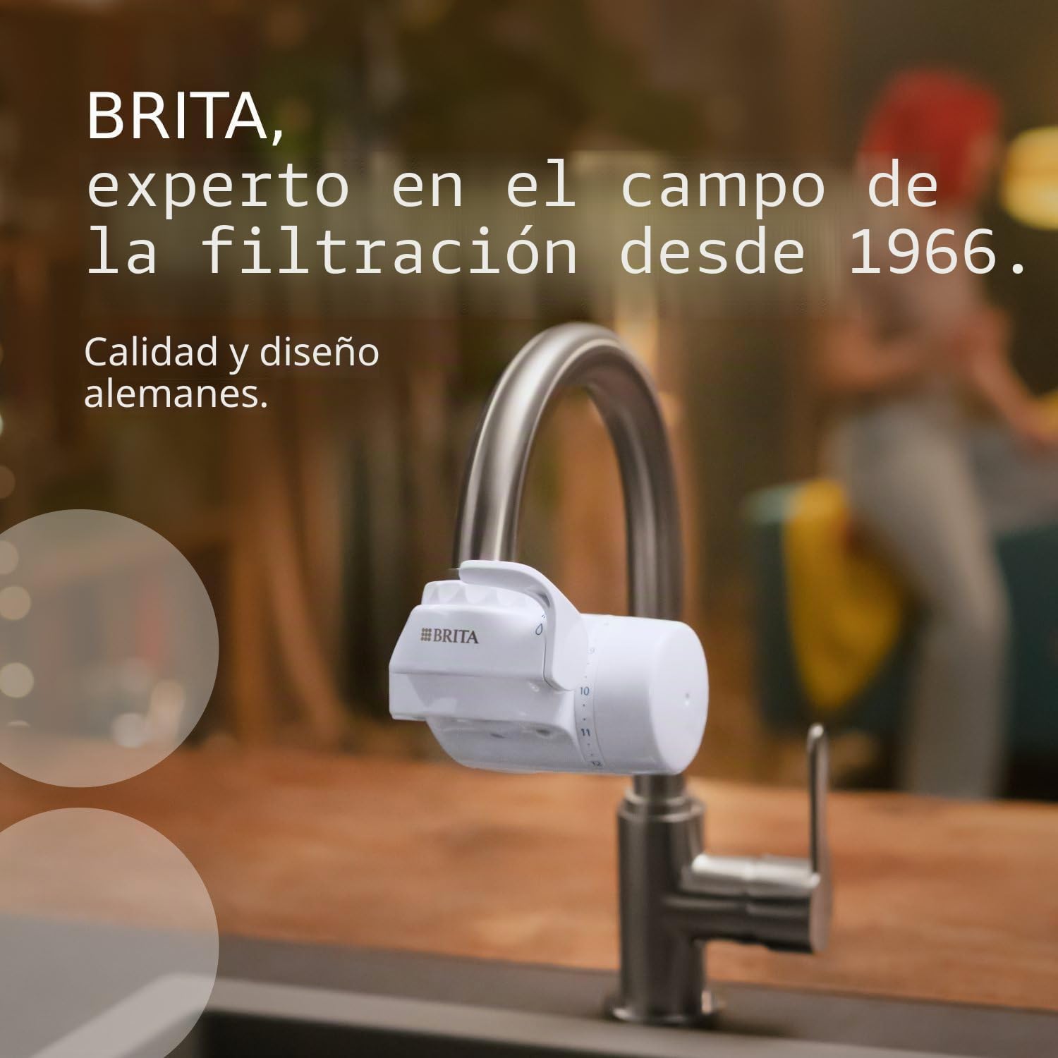 BRITA Pack de 3 filtros de agua on Tap V (= 4 meses de filtración) – para agua filtrada al gusto agradable al instante, directamente desde tu grifo de cocina.