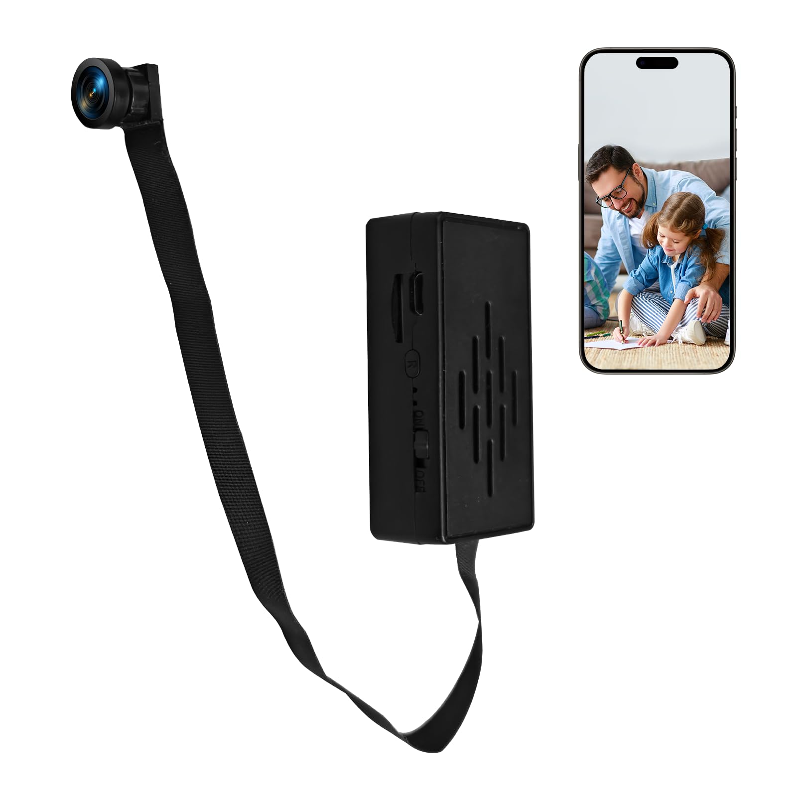 1080P Mini Camera DIY Module Support 2.4G/5G WiFi, Small Nanny Cam Module with Motion Detection, 120°Wide View-Angle, App Control, Cloud & SD Storage, 800mAh Battery (64GB; 800 mAh Battery)-image-34