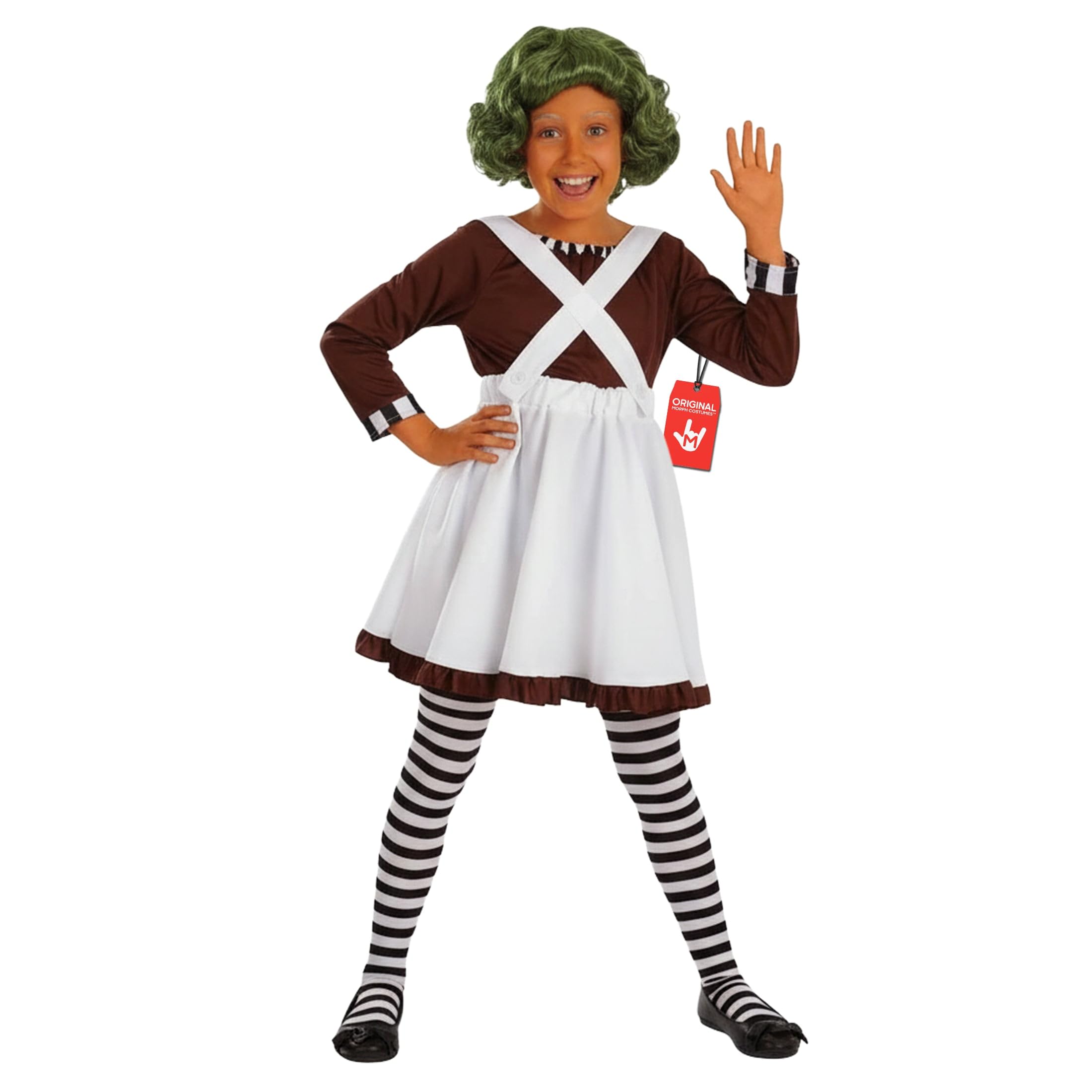 Fun Shack Chocolate Factory Worker Costume for Girls, World Book Day Costumes for Girls, World Book Day Costumes Kids