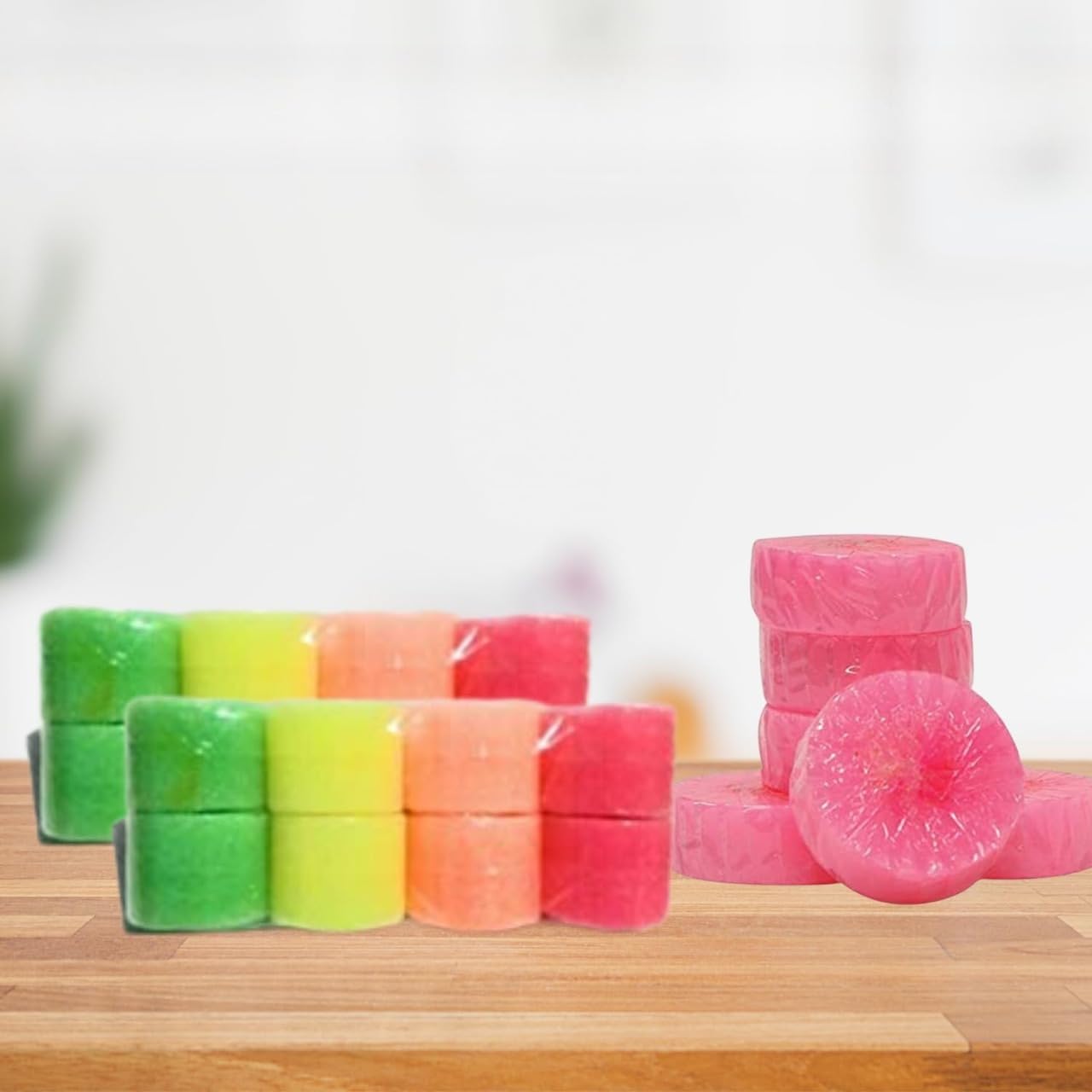 TopFinder® Urinal Cake Sanitary Cubes – Long Lasting Fragrance Toilet Deodorizer for Bathrooms, Urinals & Restrooms – Multicolor (Pack of 12)