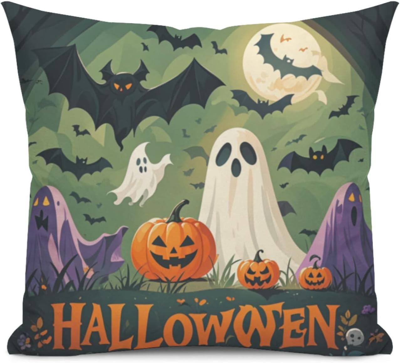 Foklysp Luxury Halloween Pillow Case Standard Size, Fade