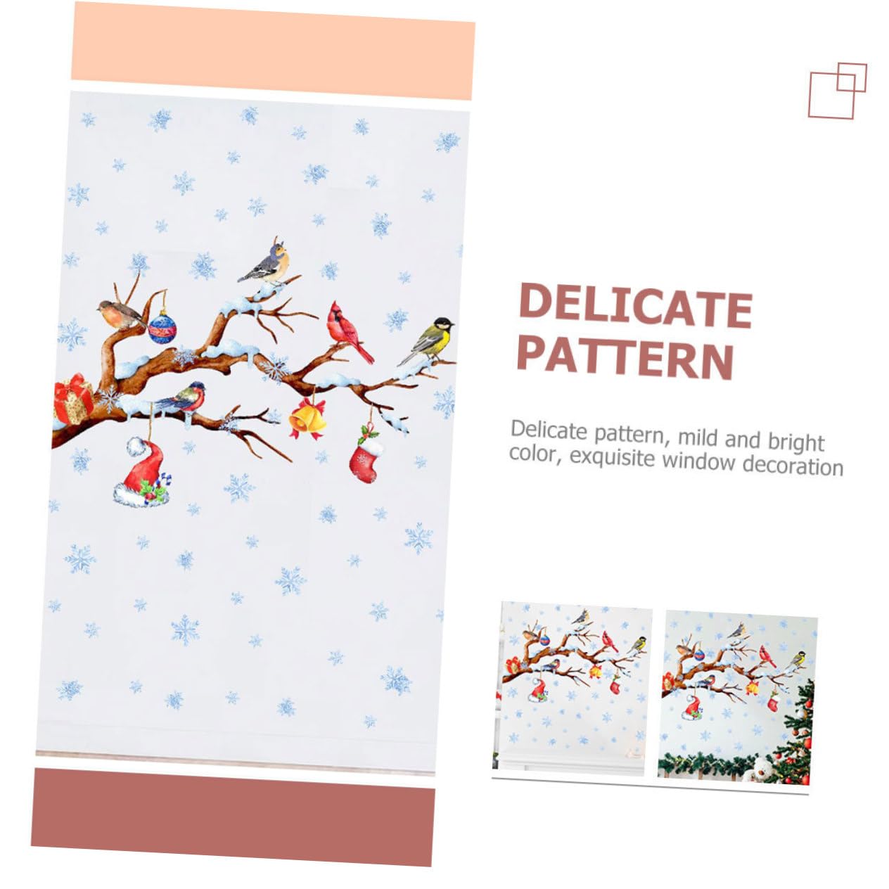 Zerodeko 5blätter Weihnachtliche Fensteraufkleber Selbstklebende Dekoration Für Fenster Und Türen Wiederverwendbar Mit Weihnachtsmotiven Wie Tannenbäumen Und Schneeflocken Für
