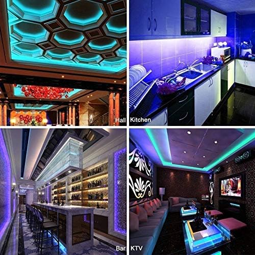 Miniatura 7 de Fengyan Luces de paisaje RGB LED tira IP65 impermeable 5050 Balck PCB DC12V tira de luz LED cinta de neón flexible 2.4G controlador Navidad