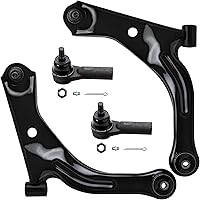 Vista 47 de Detroit Axle - 4 brazos de control traseros para Ford C-Max Focus Mazda 3 5 Volvo C30 C70 S40 V50, 4 brazos de control superior e inferior
