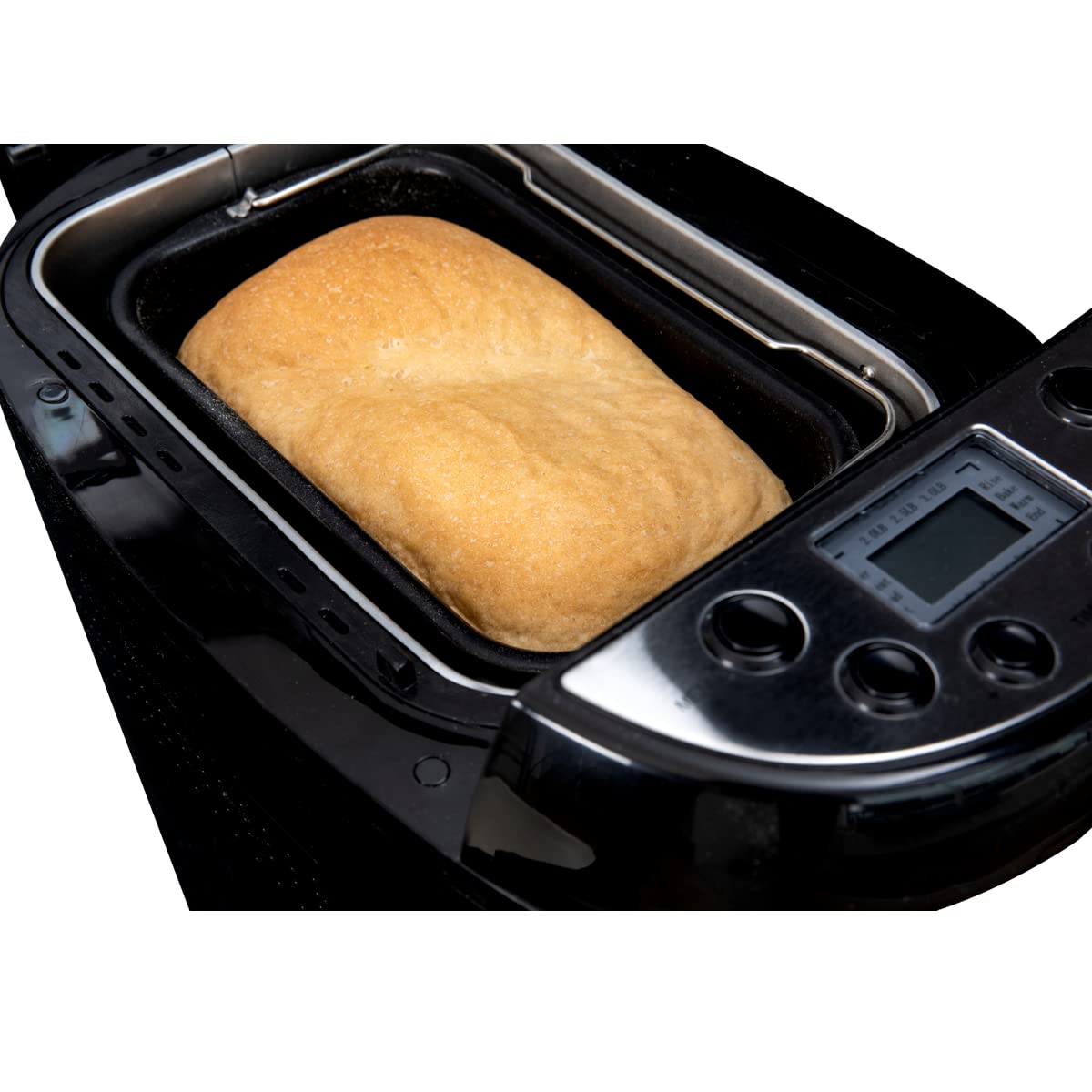 Gastronoma 18260001 Brotbackautomat, Brotbackmaschine 12 digitale Programme, automatisches Zutatenfach, für 1350 Gramm Brotlaibe, Sichtfenster, 13 Stunden Verzögerungs Timer, 60 Min Warmhaltefunktion