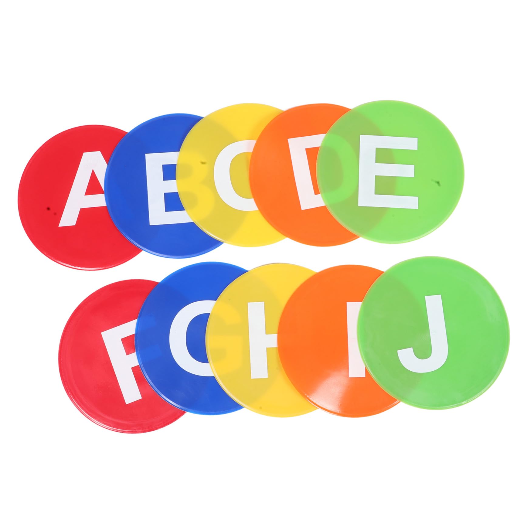TOYANDONA 9pezzi Accessori per Allenamento di Calcio Dischi Piatti Alfabeto Attrezzatura per Allenamento di Calcio Materiale in PVC Affidabile