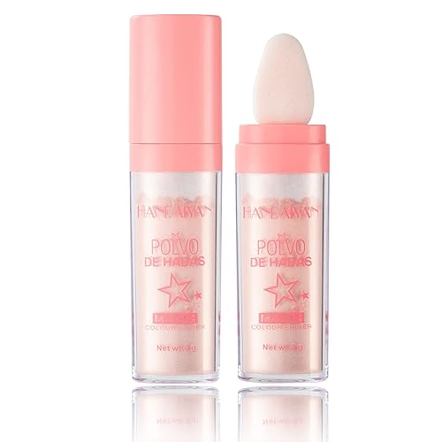 Polvo De Hadas Body Shimmer Glitter Highlighter Powder Makeup - Brillo de alto brillo para la cara y el vello corporal, crea el maquillaje con