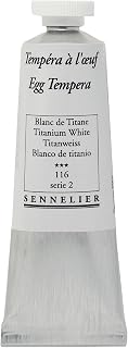 Sennelier Tempera Paint, 21ml, Titanium White S2