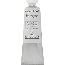 Sennelier Tempera Paint, 21ml, Titanium White S2