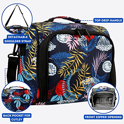 Image of J World Casey Womens Lunch Bag. Cute Insulated Lunch-Box for Teen Girls, Botanic