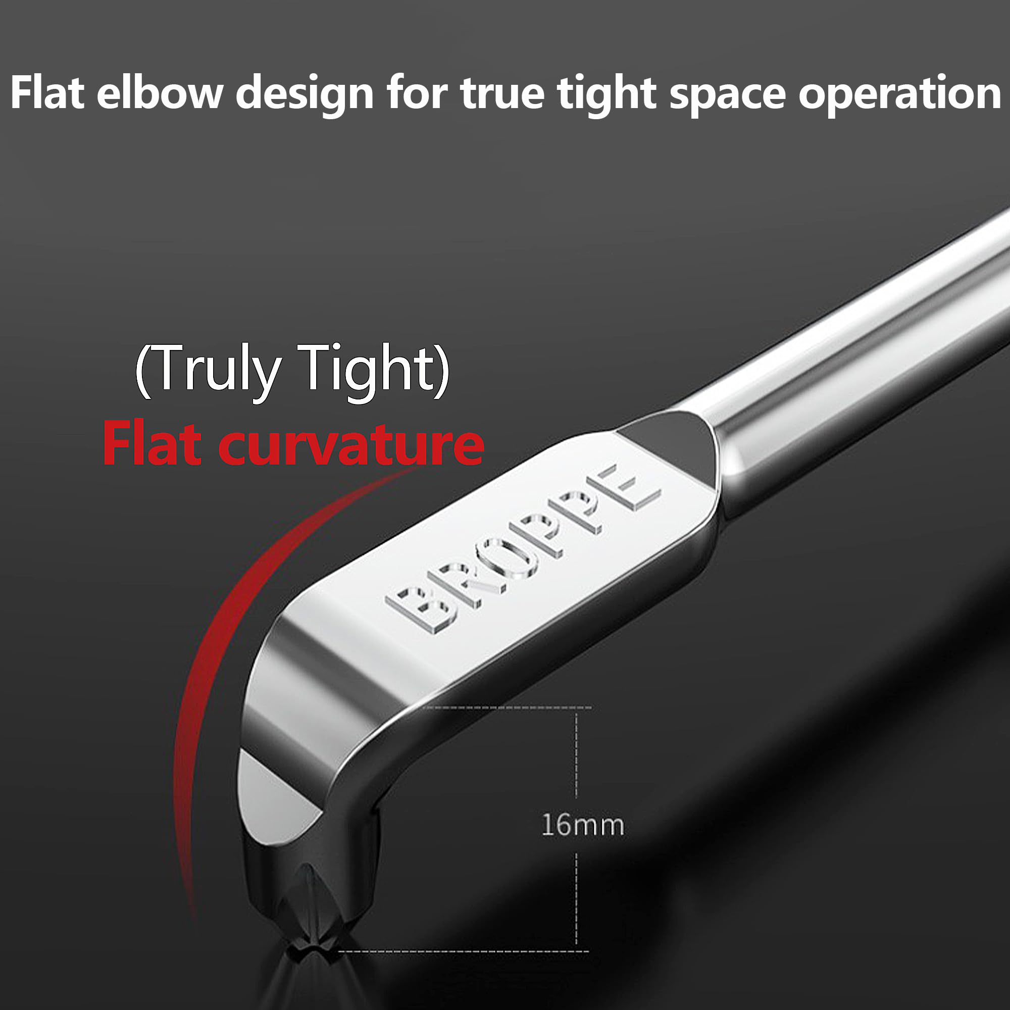 175 mm Allen Key Slotted Phillips Angle Screwdriver + 130 mm Cross Slotted Screwdriver 90 Degree Z Type Double Head Offset Magnetic Screwdriver for Tight Places - Image 4