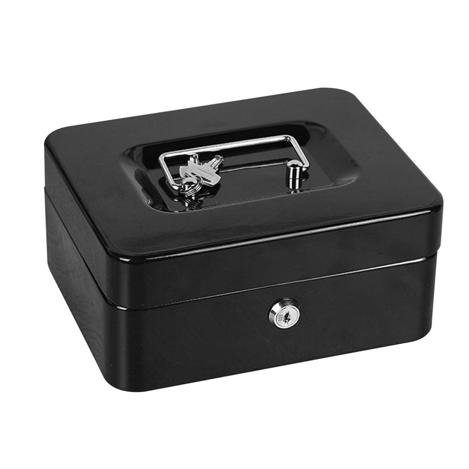 HEEPDD Caja Ignífuga con Cerradura con Llave, Caja para Protección de Documentos, de Archivos Ignífuga Impermeable, Estuche de Almacenamiento Seguro para el Hogar y los Viajes, de 250x200x90 Mm con