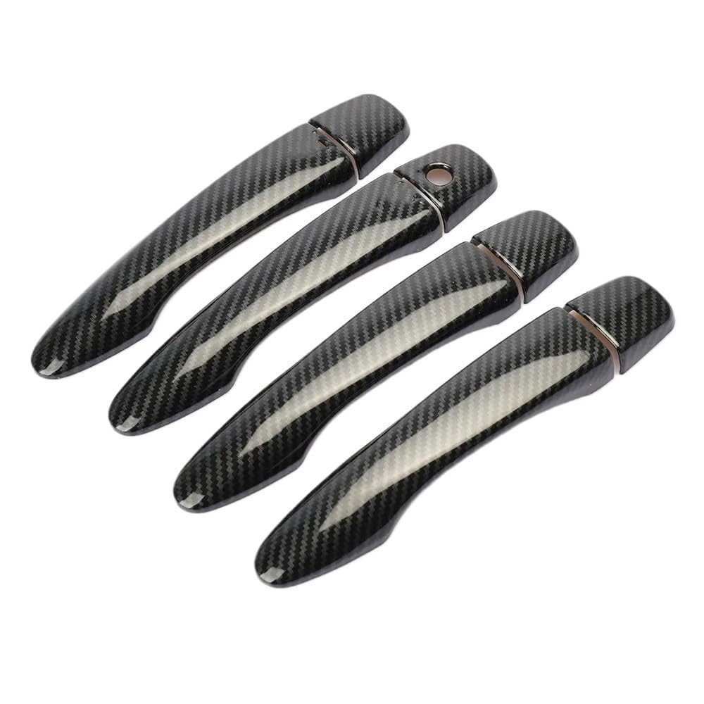 Mlhoghigd Black No Button Door Handle Door Handle Cover For Sentra 2014 2015 2016 2017 2018 2019 Catch Cap Trim Molding Accessories