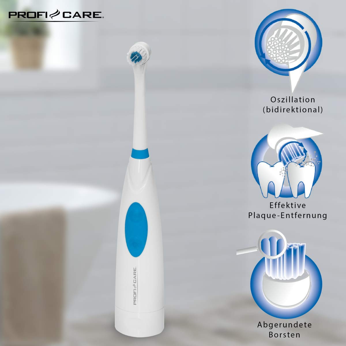 ProfiCare - Cepillo de dientes, color blanco